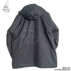 کاپشن کار زمستانی مدل بادگیر کلاه دار آستر پشم شیشه کد 17369