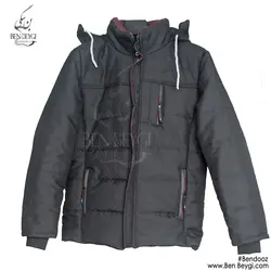 کاپشن کار زمستانی مدل پفی کلاه دار آستر پشم شیشه کد 17366