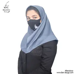 مقنعه فرم اداری جنس بروجرد رنگ طوسی کد KH-15939