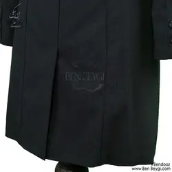 مانتو شلوار اداری ژیله دار راه راه محو ذغالی نواردوزی کد 10728
