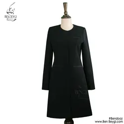 مانتو شلوار اداری یقه گرد بانتو دوزی کد 10648