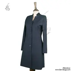 مانتو شلوار فرم اداری پارچه بزیاق طرح دیپلمات نیم سانت کد 7512