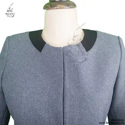 مانتو فرم اداری یقه گرد بانتودوزی کد 7297