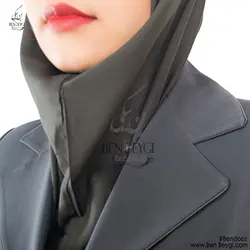 مدل مقنعه ساده بروجرد طوسی پارچه تترون کد MI-6009