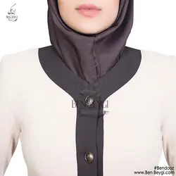 مقنعه ساده بروجرد قهوه ای قد 90 [تک سایز] کد MI-6003