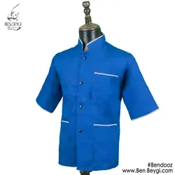 پیراهن آشپزی آستین کوتاه سه جیب 4512