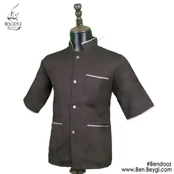 پیراهن آشپزی آستین کوتاه سه جیب ik-4514