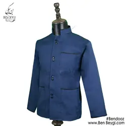 پیراهن آشپزی یک ردیف دکمه سه جیب 4506