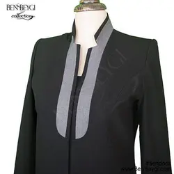 مدل مانتو فرم اداری یقه ایستاده کد 3828