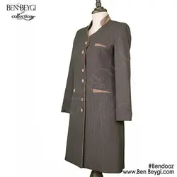 مدل مانتو شلوار اداری نسکافه ای کد 3820