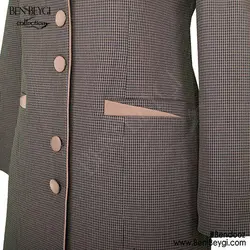 مدل مانتو شلوار اداری نسکافه ای کد 3820