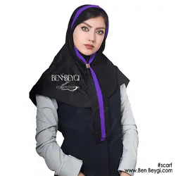 مدل مقنعه کرواتی تل سر خود MI-3750