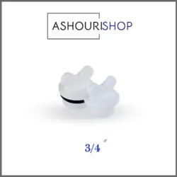 درپوش پلاستیکی رزوه دار پایه کوتاه اورینگ دار سفید سایز 3/4 برند نیوپایپ