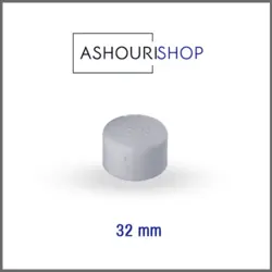 درپوش تک لایه سفید سایز 32mm برند آذین