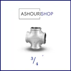 چهار راه گالوانیزه سایز 3/4 اینچ