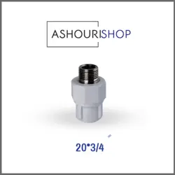 مغزی یکسر فلزی سفید سایز 3/4*20 برند آذین