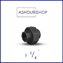 مهره ماسوره سیاه گالوانیزه سایز 1,1/4 اینچ