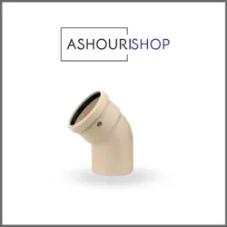 زانو پوشفیت 45 درجه سایز 75 برند پلیران اتصال (سایلنت)