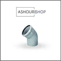 زانو پوشفیت 45 درجه سایز 125 میلی متر برند نیوفلکس