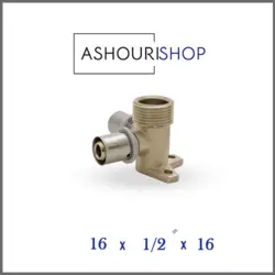 سه راهی 90 درجه دیواری پرسی سایز 16*1/2*16 برند نیوپایپ