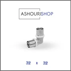 زانو 90 درجه پرسی سایز 32*32 برند نیوپایپ