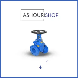 شیر فلکه کشویی زبانه فلزی چدنی PN16 سایز 4 اینچ برند وگ ایران بی همتا