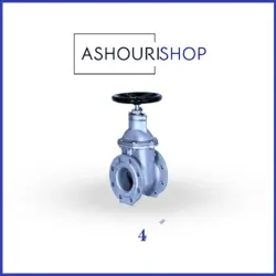 شیر کشویی زبانه فلزی رینگ استیل چدنی سایز 4 اینچ میراب