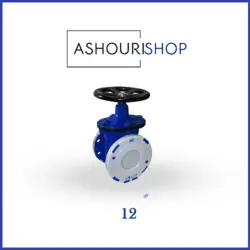 شیر کشویی زبانه لاستیکی چدنی سایز 12 اینچ میراب