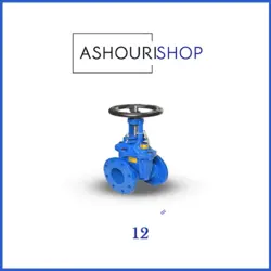 شیر فلکه کشویی زبانه فلزی چدنی PN16 سایز 12 اینچ برند وگ ایران بی همتا