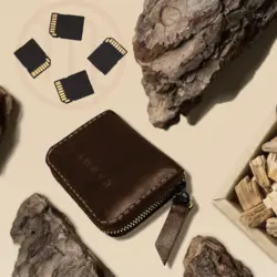 کیف کارت حافظه و باتری دوربین (Brown)