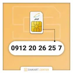 سیم کارت دائمی همراه اول 09122026257 | مرکز سیم کارت ایران