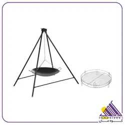 خرید منقل سرخپوستی+ساج+توری گریل 2 | ساج ضد زنگ