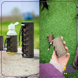 جا ادویه کاور چرم 3 طبقه لیمو کمپ مناسب برای آشپزی در طبیعت