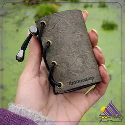 جا ادویه کاور چرم 3 طبقه لیمو کمپ مناسب برای آشپزی در طبیعت