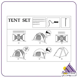 چادر کله گاوی جیلو مدل K2021-B سه نفره | کوه مان