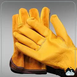 دستکش کار چرمی فایرمپل مدل GINGKO