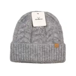 کلاه بافت آكرليك nordbron لبه برگرد گيس بافت Wainy woolen ملانژ - دنیای کلاه