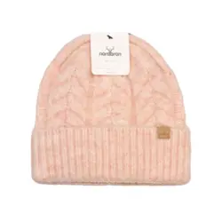 کلاه بافت آكرليك nordbron لبه برگرد گيس بافت Wainy woolen ملانژ - دنیای کلاه