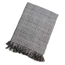 شال زنانه موهر دورو چهارخانه ریز - دنیای کلاه