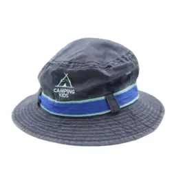 کلاه کتان شکاری گلدوزی CAMPING KIDS | دنیای کلاه