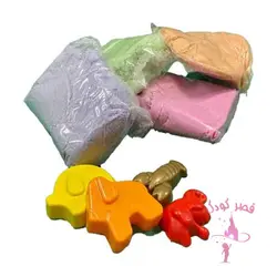 شن جادویی 750 گرم سطلی چهار رنگ چهار قالب