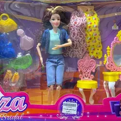 عروسک باربی مفصلی با لوازم