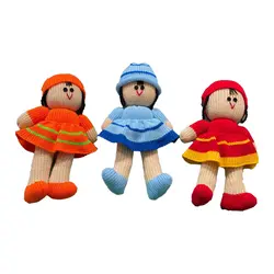 عروسک بافت طرح دختر و پسر با رنگبندی