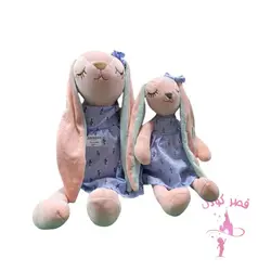 عروسک پولیشی خرگوش ناز صورتی و بنفش