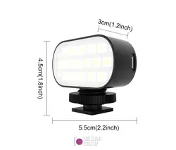نور LED ثابت Puluz RGB light