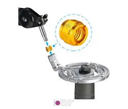 مهره تبدیل 3.8 اینچ به 5.8 اینچ طلایی