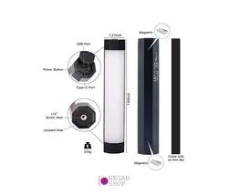 مینی باتوم لایت مغناطیسی Luxceo P200