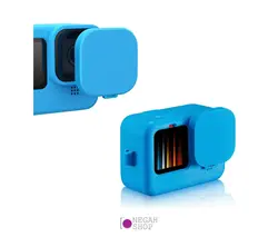 کاور سیلیکونی با محافظ لنز Puluz مناسب دوربین گوپرو 9/10/11