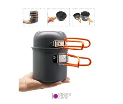 کیت 9 تایی پخت و پز هیزمی دسته نارنجی