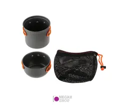 کیت 9 تایی پخت و پز هیزمی دسته نارنجی